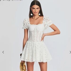 Charo Ruiz Yara White Mini Dress